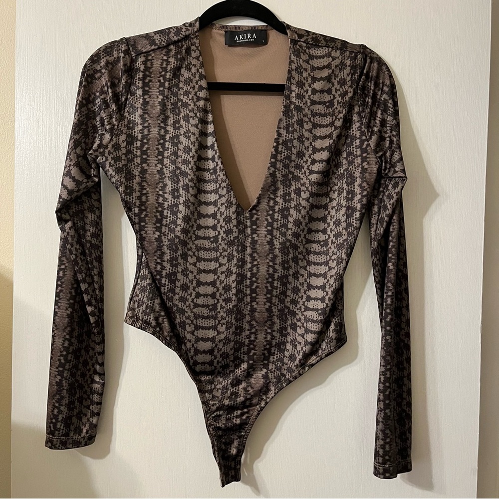 Akita snake skin bodysuit. Size S.
